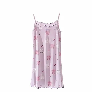 Дитяча Літня Сукня-нічна сорочка для Дівчинки, Безрукавка, з Малюнком - Фото 1