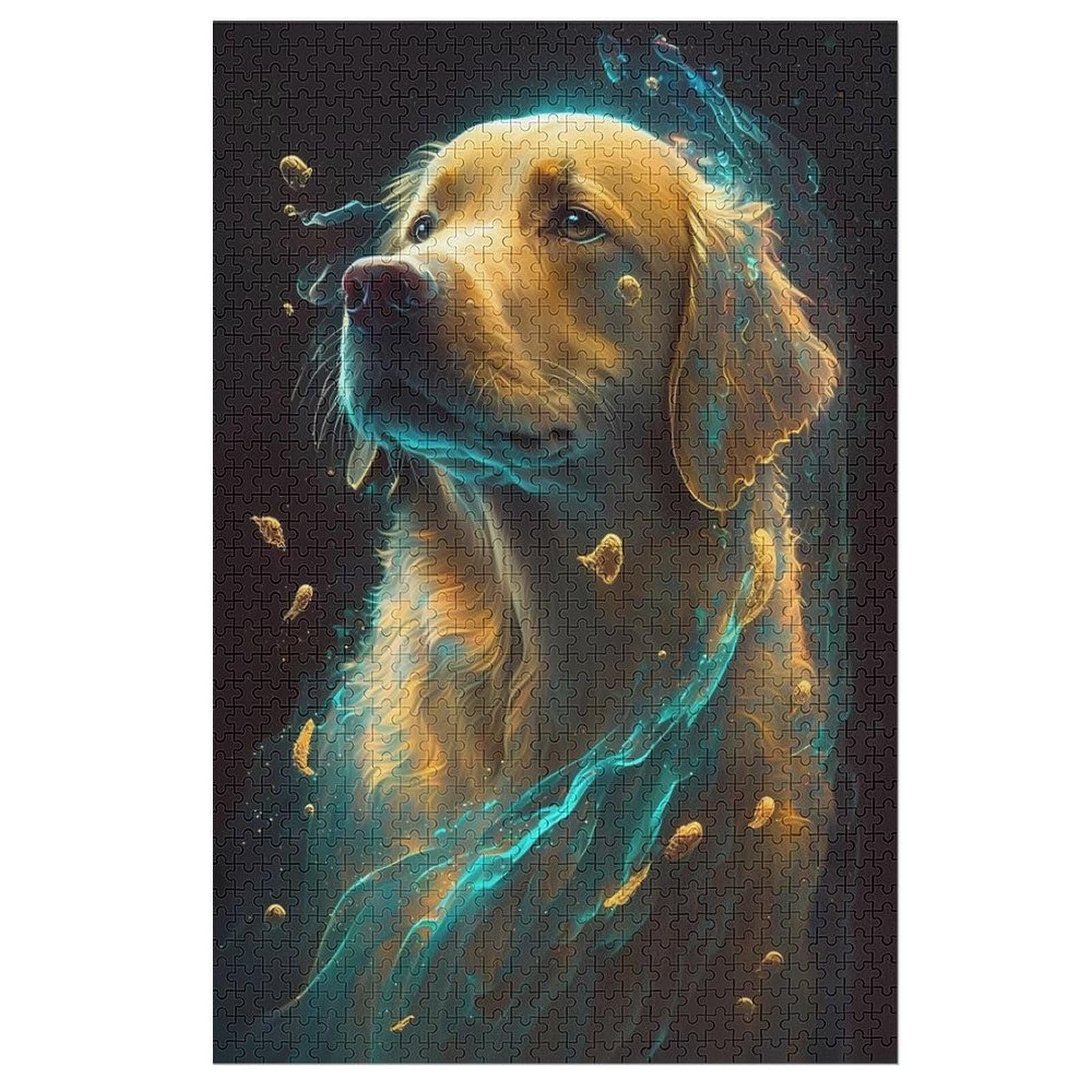 Деревянный пазл Golden Retriever Dog 1000 элементов 78 x 53 см, фото №1