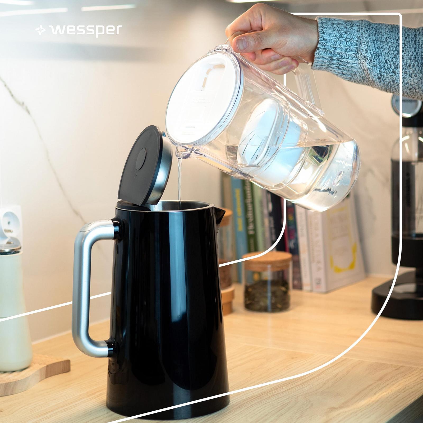 Фільтр-глечик для води Wessper FutureFlow 2.8 л з LED індикатором Білий, фото №6 Фільтр-глечик для води Wessper FutureFlow 2.8 л з LED індикатором Білий, фото №6