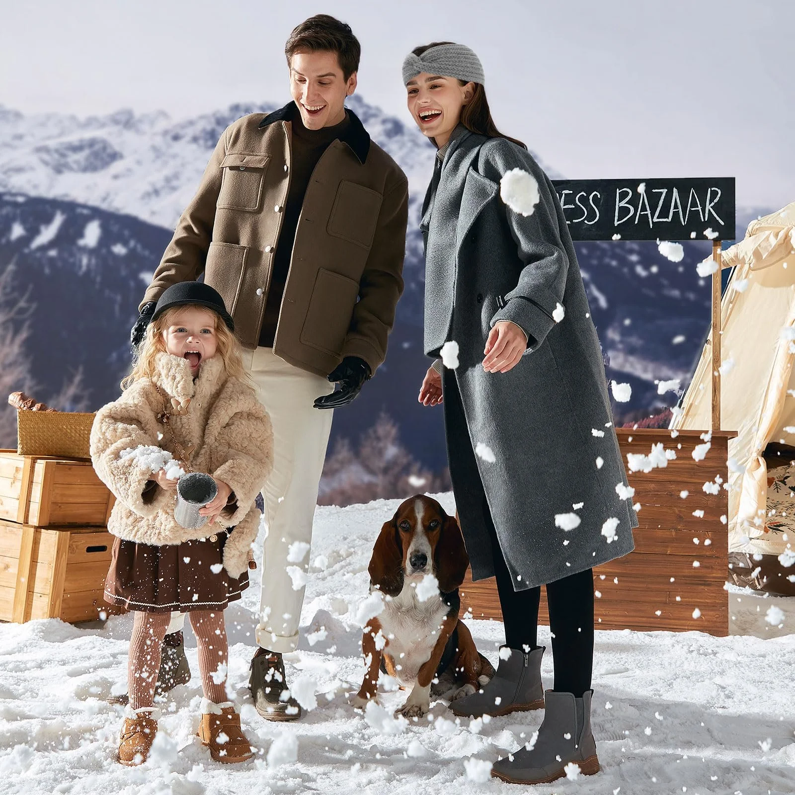 Пов'язка на голову В'язана еластична широка зимова, фото №6