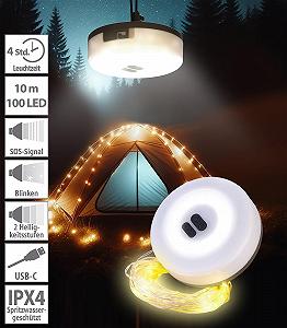 Кемпинговая Гирлянда Lunartec 2-в-1, 6 режимов, IPX4, 10 м, 130 LED synthetic.ua - Фото 1