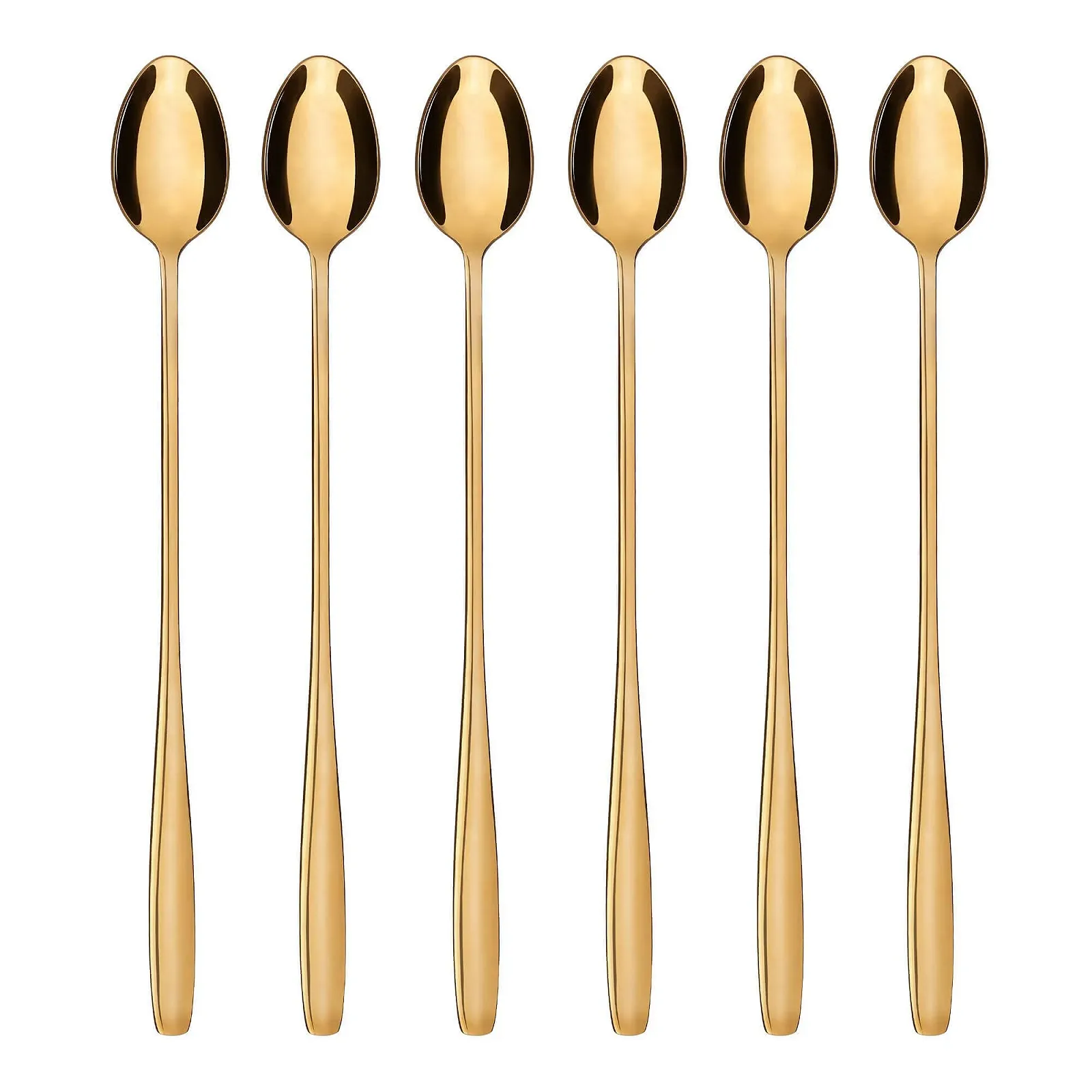 Ложка для лате макіато GRÄWE Königstein, набір 6 штук, золотий колір, довгі, фото №1 Ложка для лате макіато GRÄWE Königstein, набір 6 штук, золотий колір, довгі, фото №1
