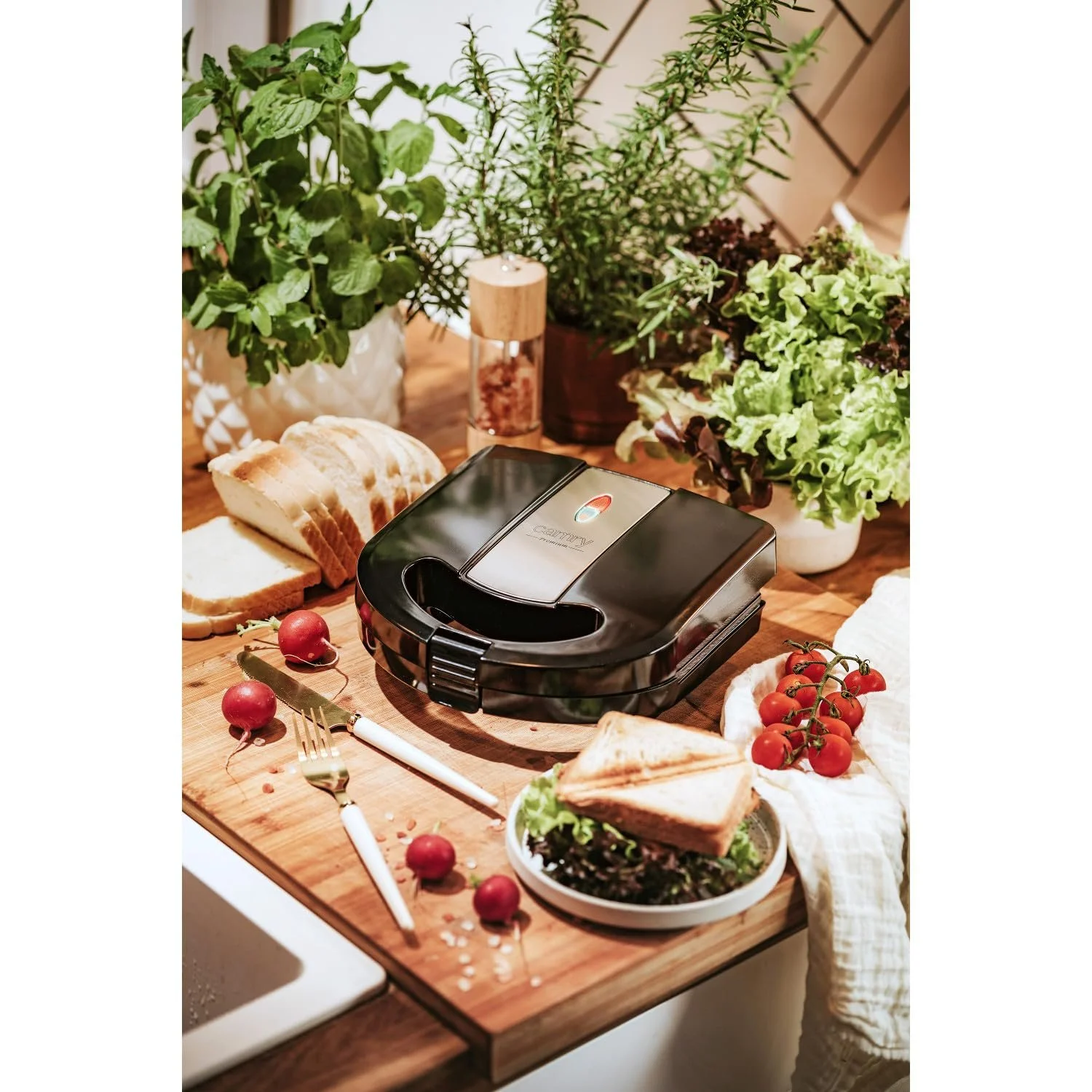 Бутербродниця 3-в-1 Багатофункціональна 1000 Вт, фото №7