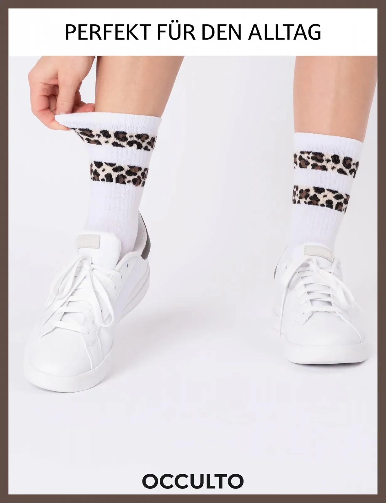 Носки Occulto Женские с леопардовым узором (Модель: Nala), фото №5