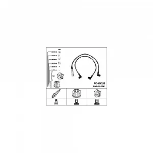 Комплект проводів запалювання NGK 0941 для автомобілів з розподільником запалювання - Фото 1