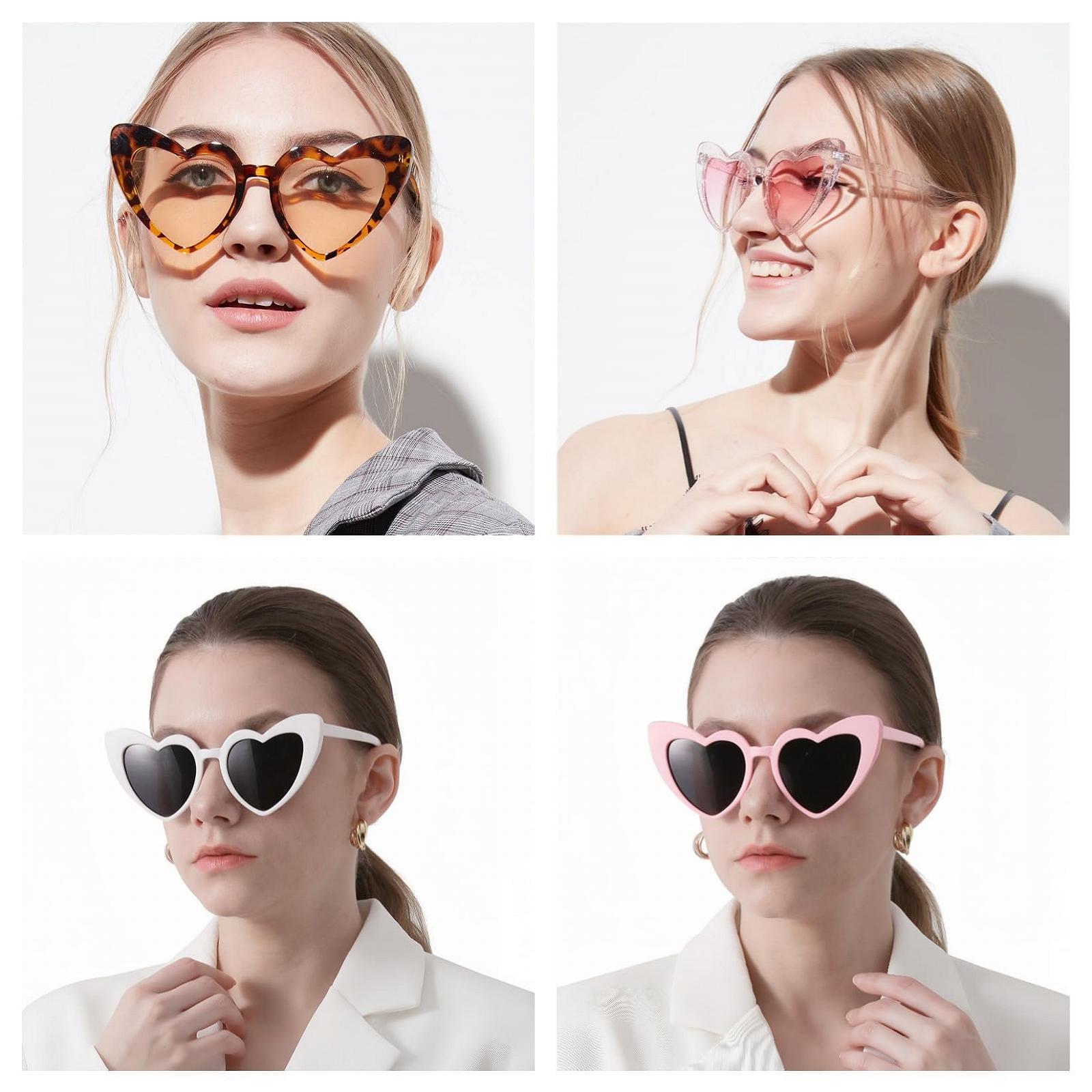 Сонцезахисні окуляри JCTAIFOO Love Серцеподібні Рожевий градієнт, фото №5