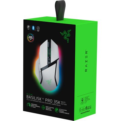 Мышка Razer Basilisk V3 Pro 35K Wireless/Bluetooth White (RZ01-05240200-R3G1), фото №8 Мышка Razer Basilisk V3 Pro 35K Wireless/Bluetooth White (RZ01-05240200-R3G1), фото №8