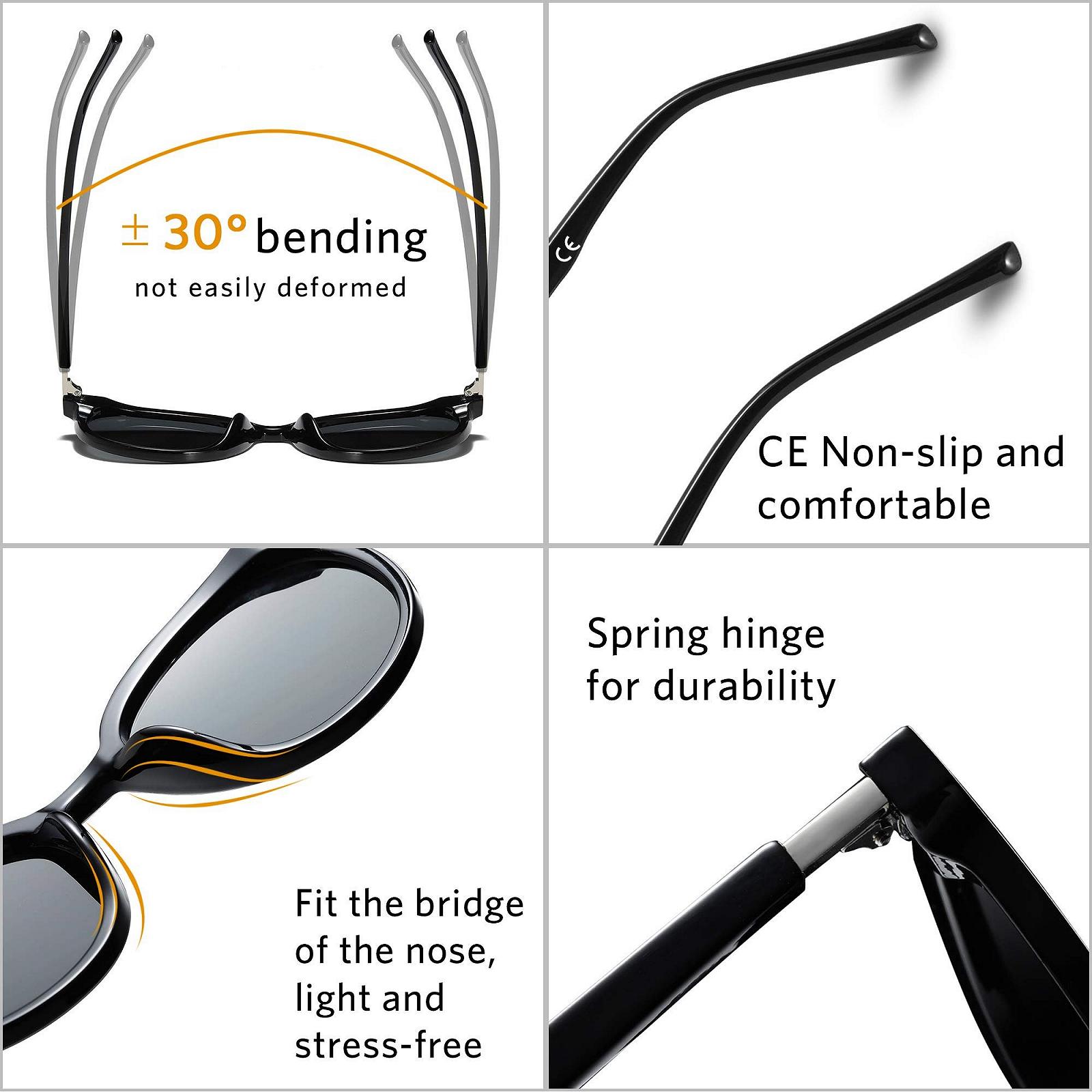 Сонцезахисні окуляри Котяче око Ipow Ретро Вінтаж Поляризовані Дзеркальні UV 400, фото №5