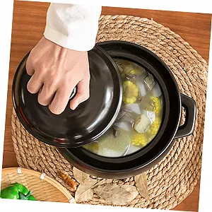 Набор кастрюль VALICLUD для тушения риса с крышкой Черный synthetic.ua - Фото 1