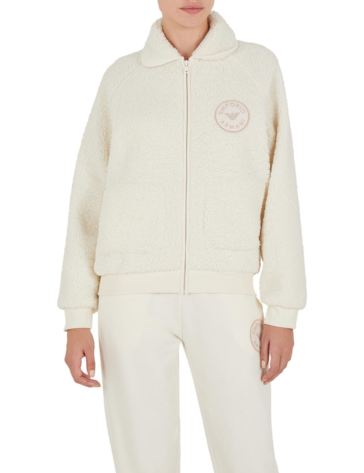 Куртка Emporio Armani Женская Fuzzy Fleece на полной молнии (2 шт. в упаковке), фото №2
