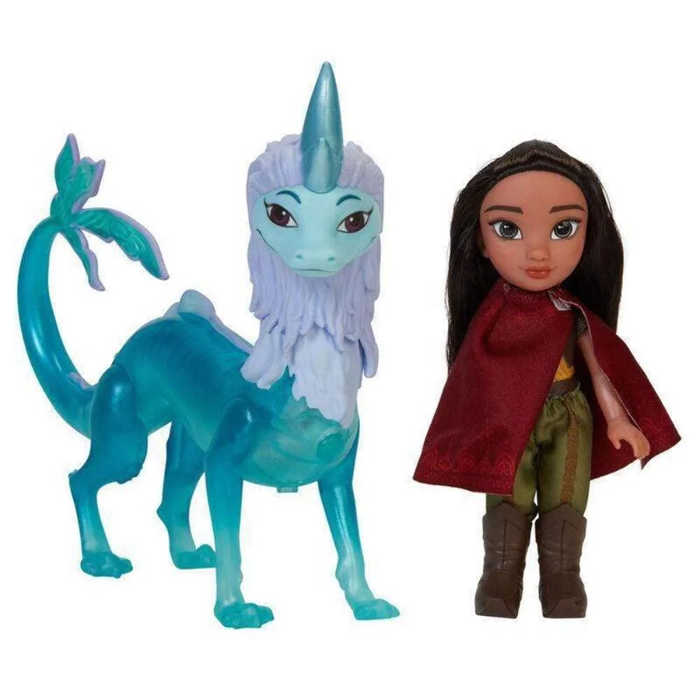 Лялька Jakks Raya the Last Dragon Small Raya & Sisu Dragon 15 см with Function Білий, фото №3