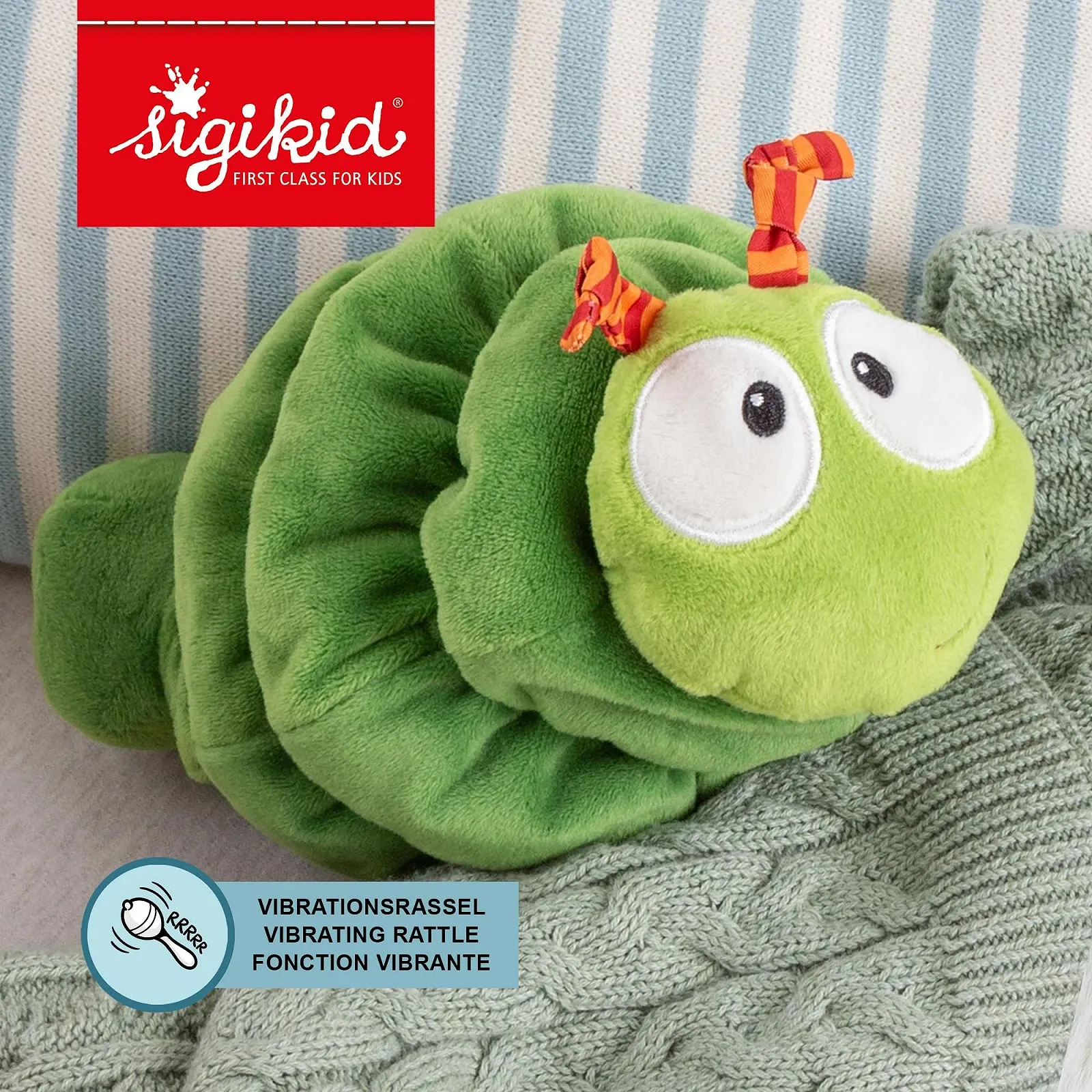 Развивающая игрушка Sigikid Гусеница, зеленый, фото №3