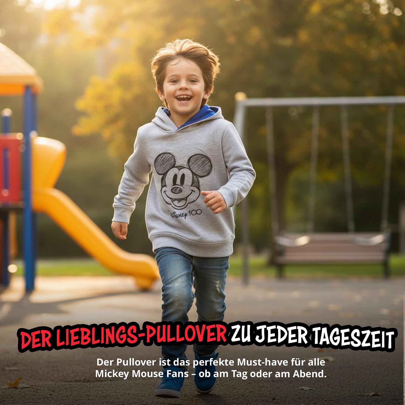 Худі Disney Mickey Mouse для хлопчиків - Дитячий худі-пуловер з капюшоном, сірий, фото №3