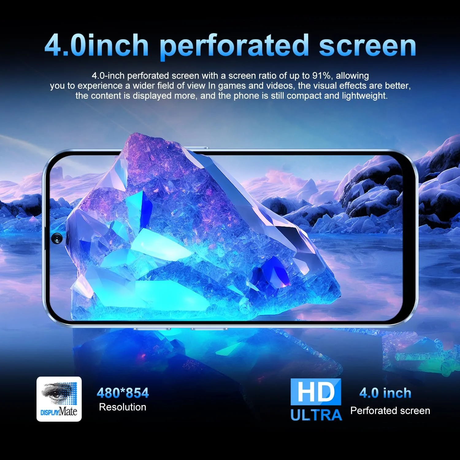 Смартфон Hot50mini 2GB/16GB 4.0" HD 2600mAh Purple, фото №3