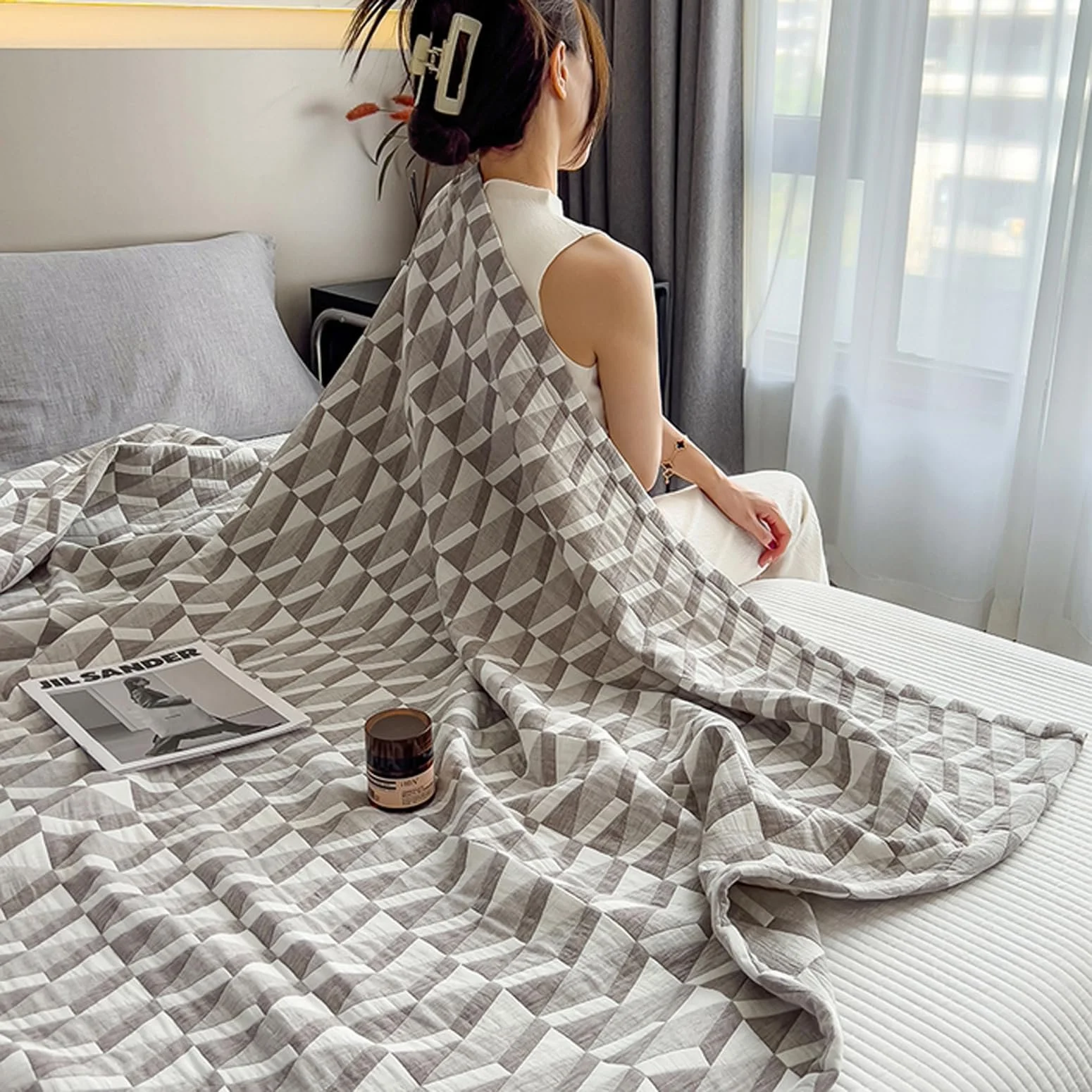 Покривало LGYKUMEG Легка Літня, М'яке та Дихаюче Покривало, фото №3