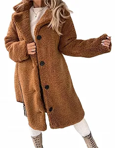 Купити Жіноче Пальто З Лацканами Довге Зимове - Фото 1 Жіноче Пальто З Лацканами Довге Зимове - Фото 1