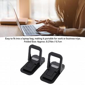 Підставка для ноутбука Denash Invisible, ультратонка з алюмінієвого сплаву, регульована з двома лебідками та клейким кріпленням для ергономічних робочих місць synthetic.ua - Фото 1