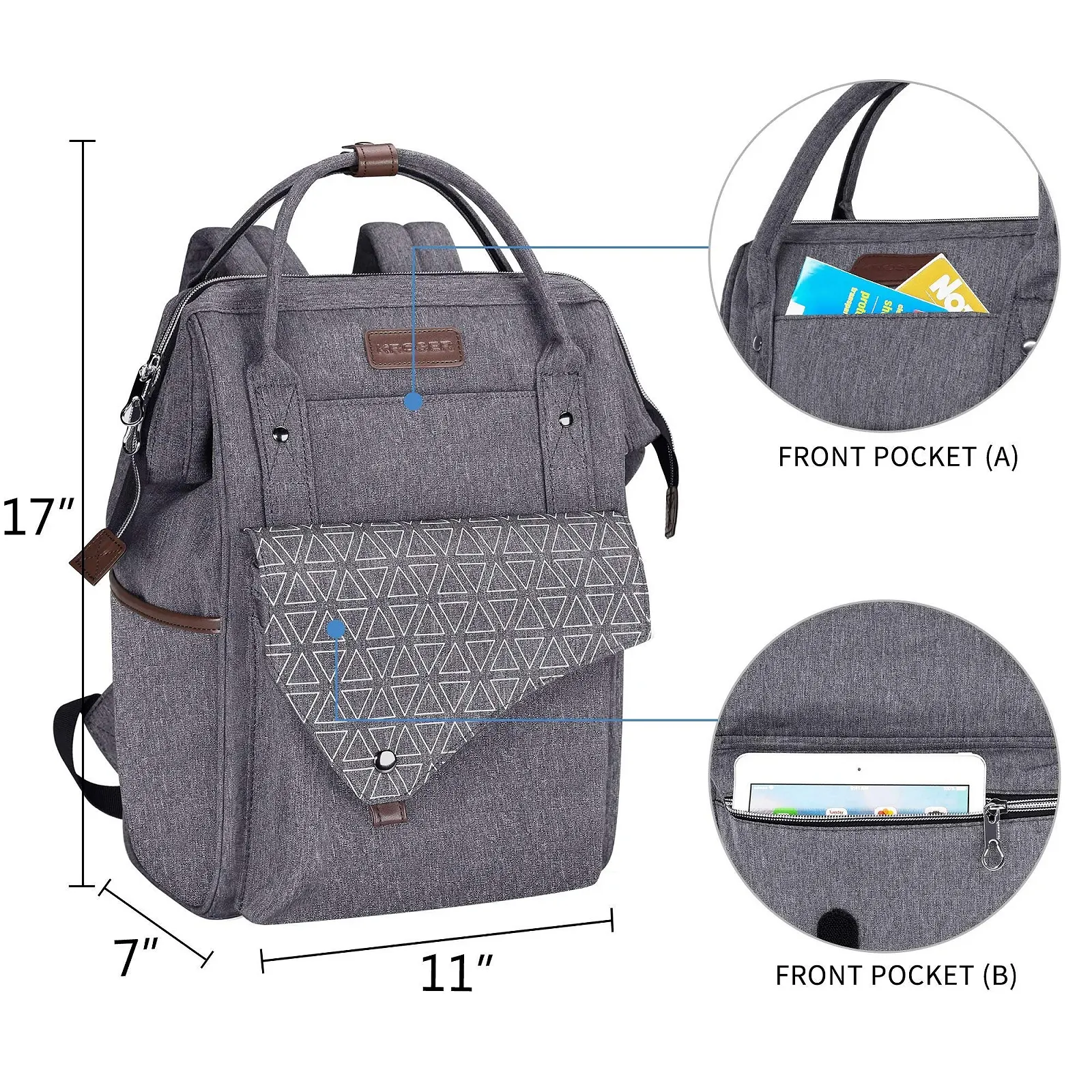 Рюкзак для ноутбука KROSER 15.6", фото №4 Рюкзак для ноутбука KROSER 15.6", фото №4