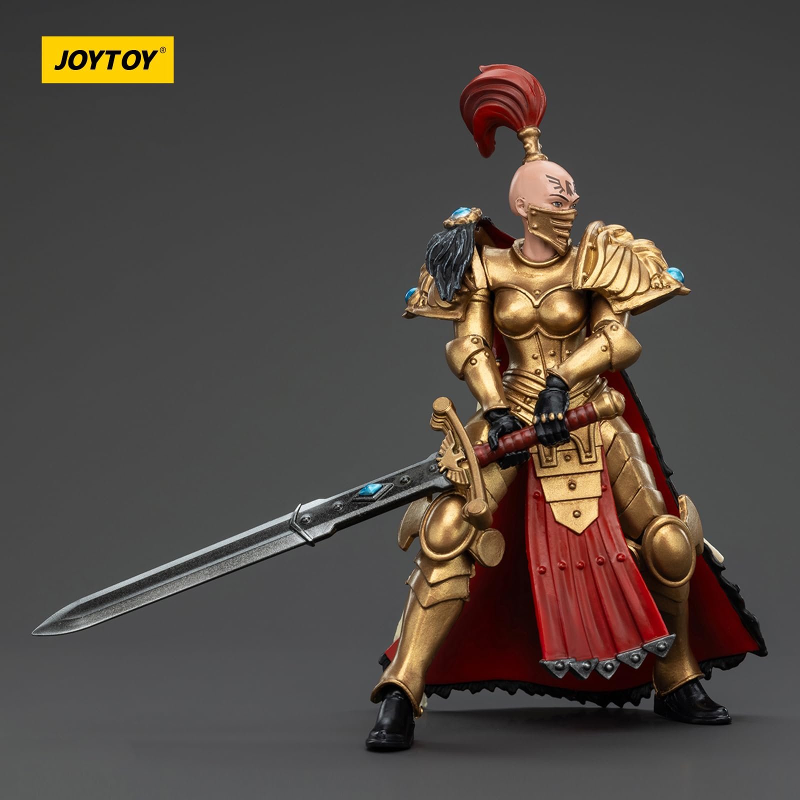 Экшн-фигурка JOYTOY Warhammer 40k Сестры Тишины, Сестры Тишины Белые Соколы Вигилаторский Отряд Вигилатор 1 1/18, фото №6