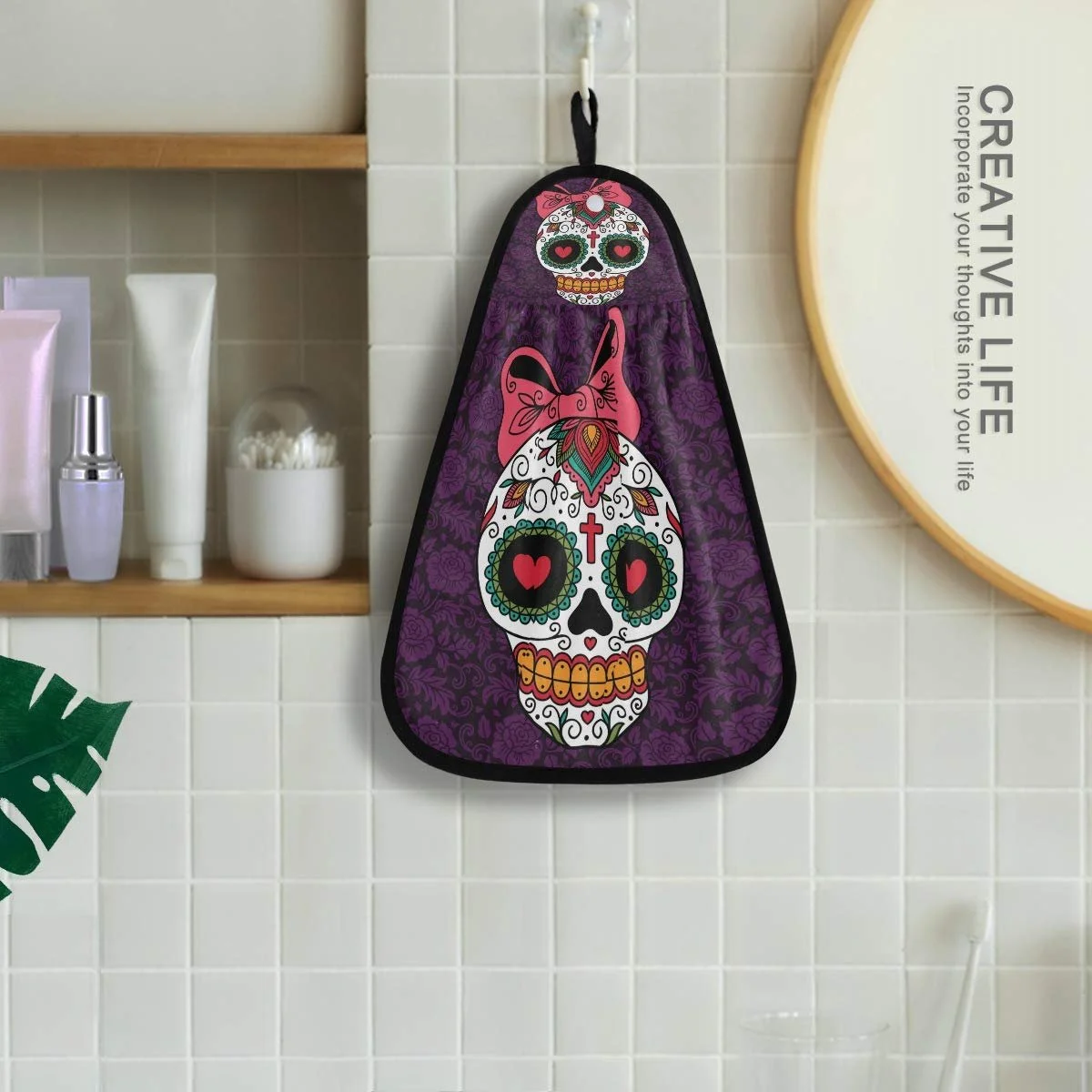 Полотенце Sugar Skull мексиканский череп, фото №4