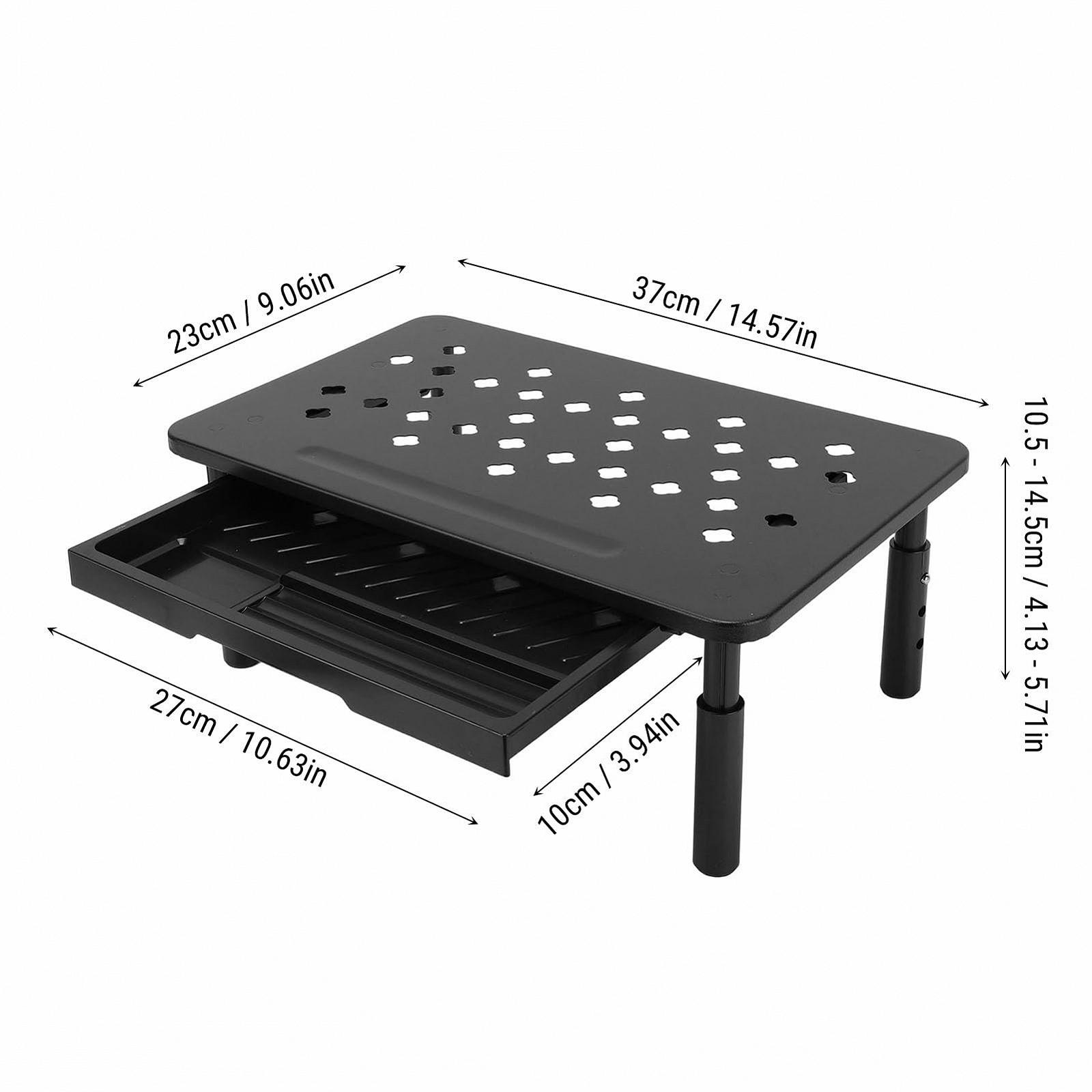 Подставка для компьютера Bewinner с ящиком Black, фото №8