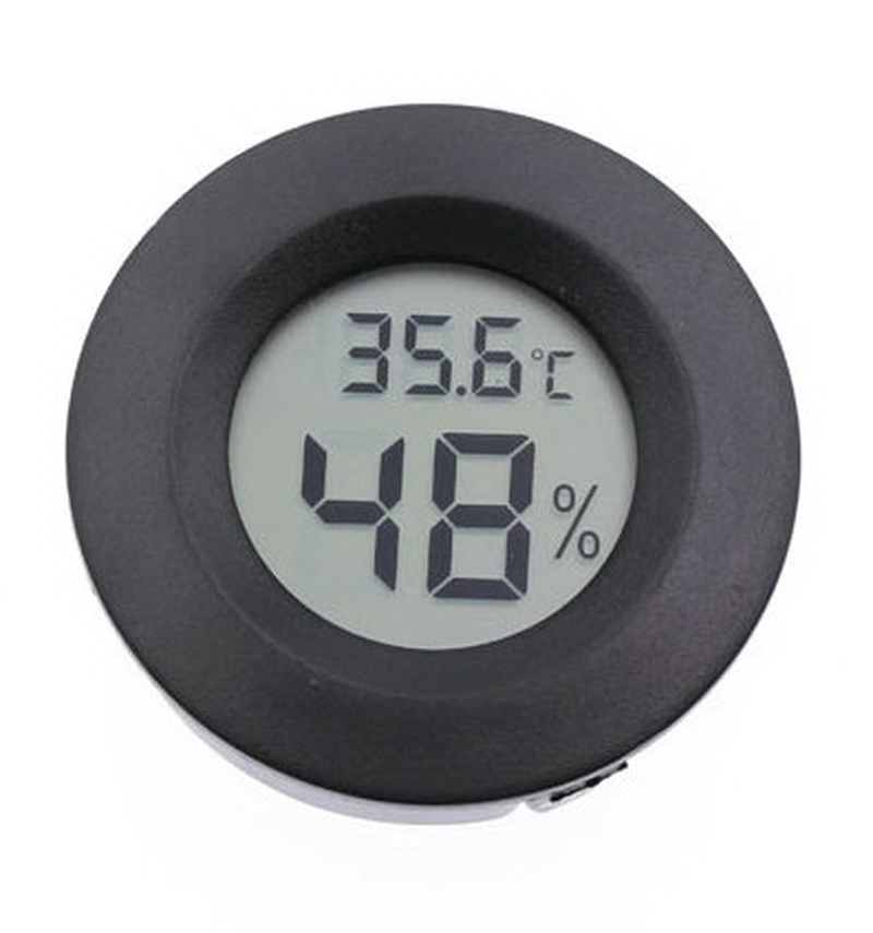 Цифровий термометр-гігрометр круглий, фото №1