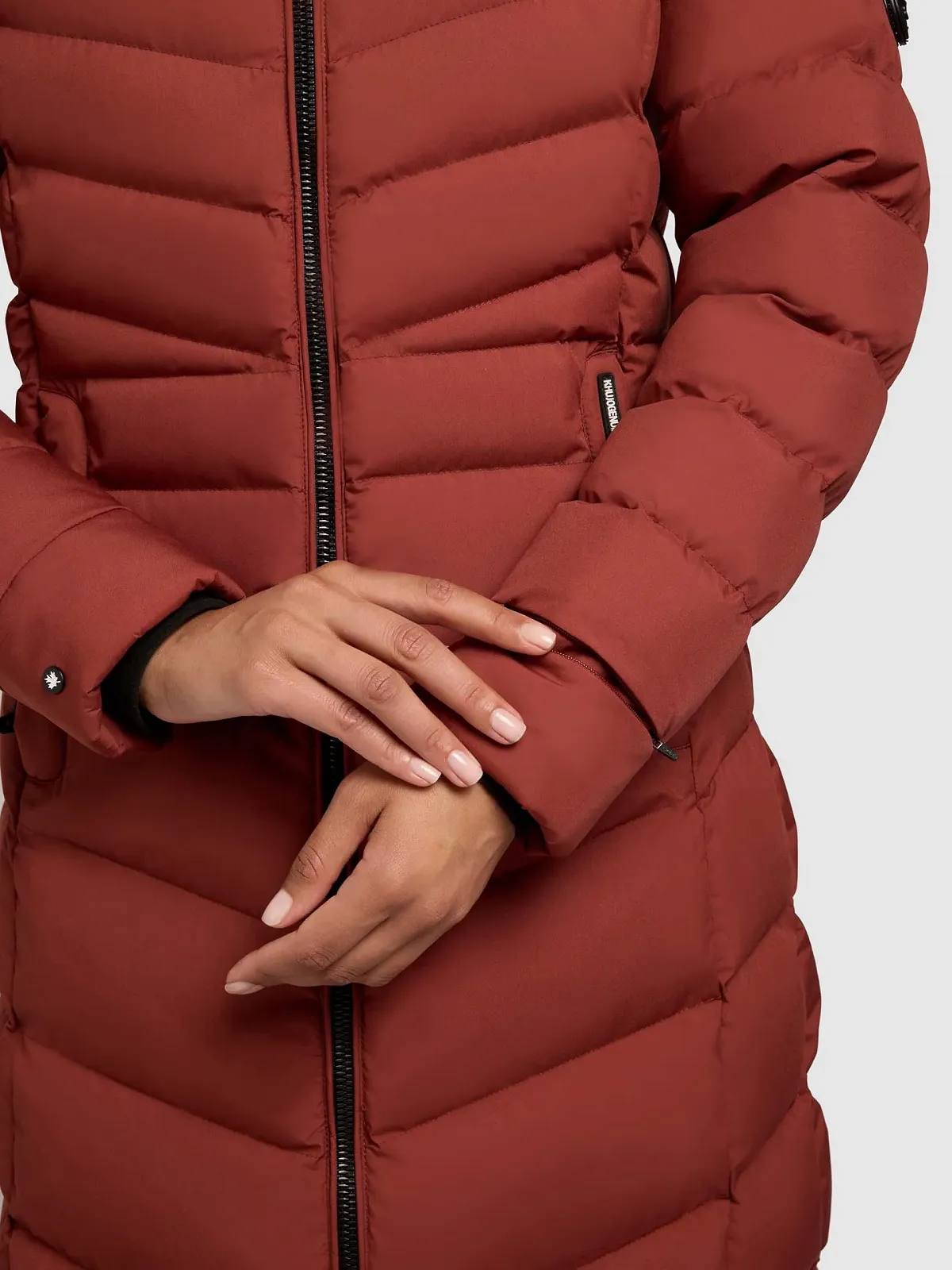 Зимове пальто khujo Ingram4-YM, дуже довге, стьобане, з високим коміром і капюшоном, фото №6 Зимове пальто khujo Ingram4-YM, дуже довге, стьобане, з високим коміром і капюшоном, фото №6