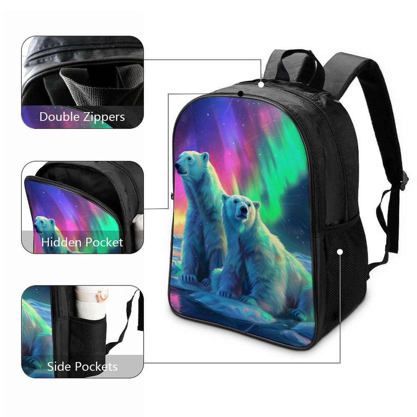 Шкільний Рюкзак MXRMXR Polar Bear 40x28x16см, фото №3