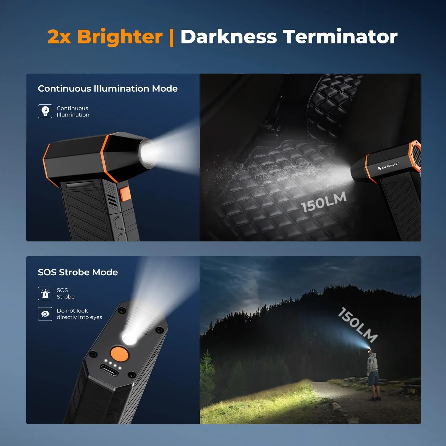 Електрична повітродувка K&F Concept 150,000 RPM з насадками, фото №4