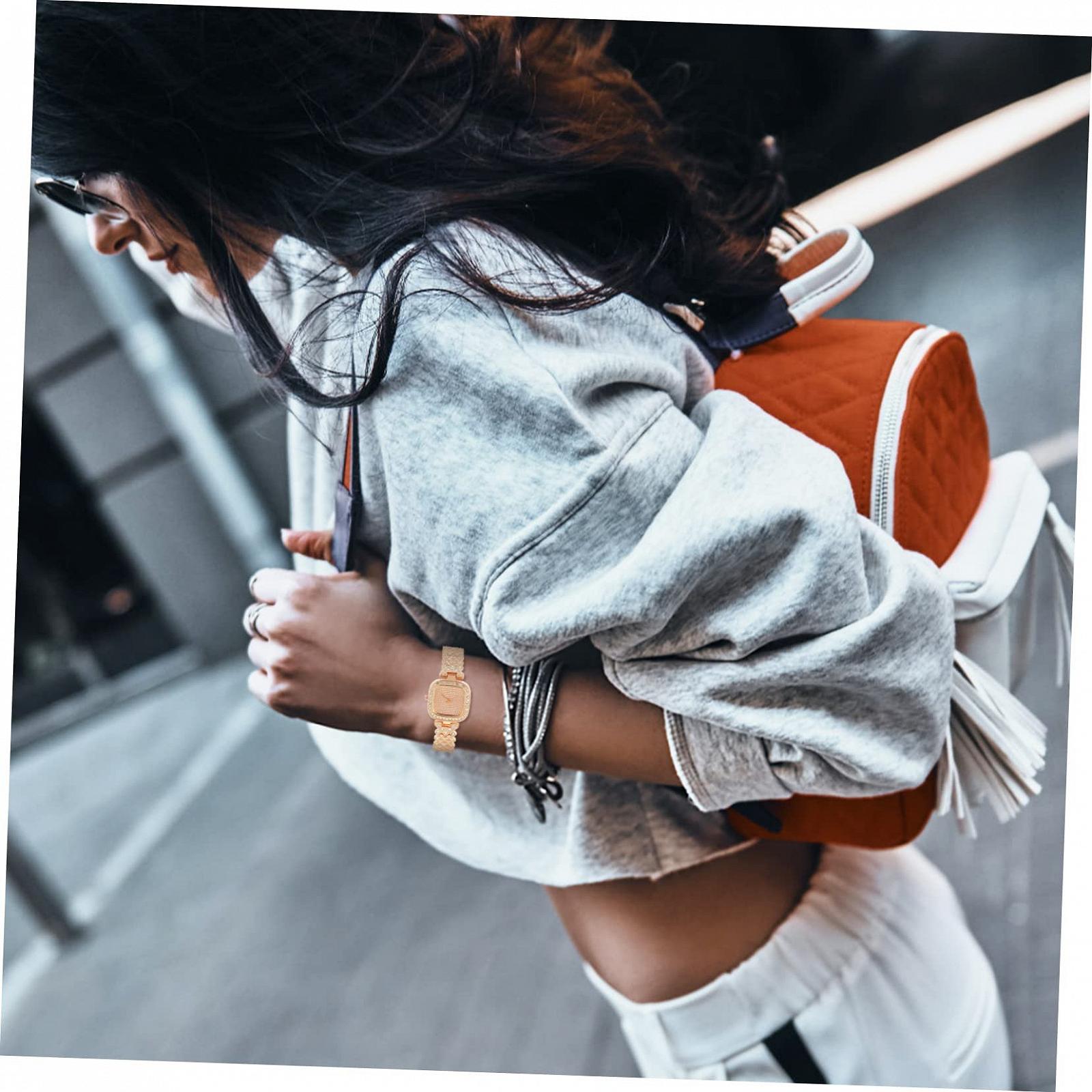 Женские часы LIFKOME Diamond, украшенные стразами, серебристые, фото №4