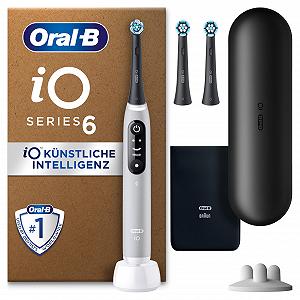 Электрическая зубная щетка Oral-B iO Series 6 Plus Sensitive Edition, 5 режимов чистки, серый опал - Фото 1