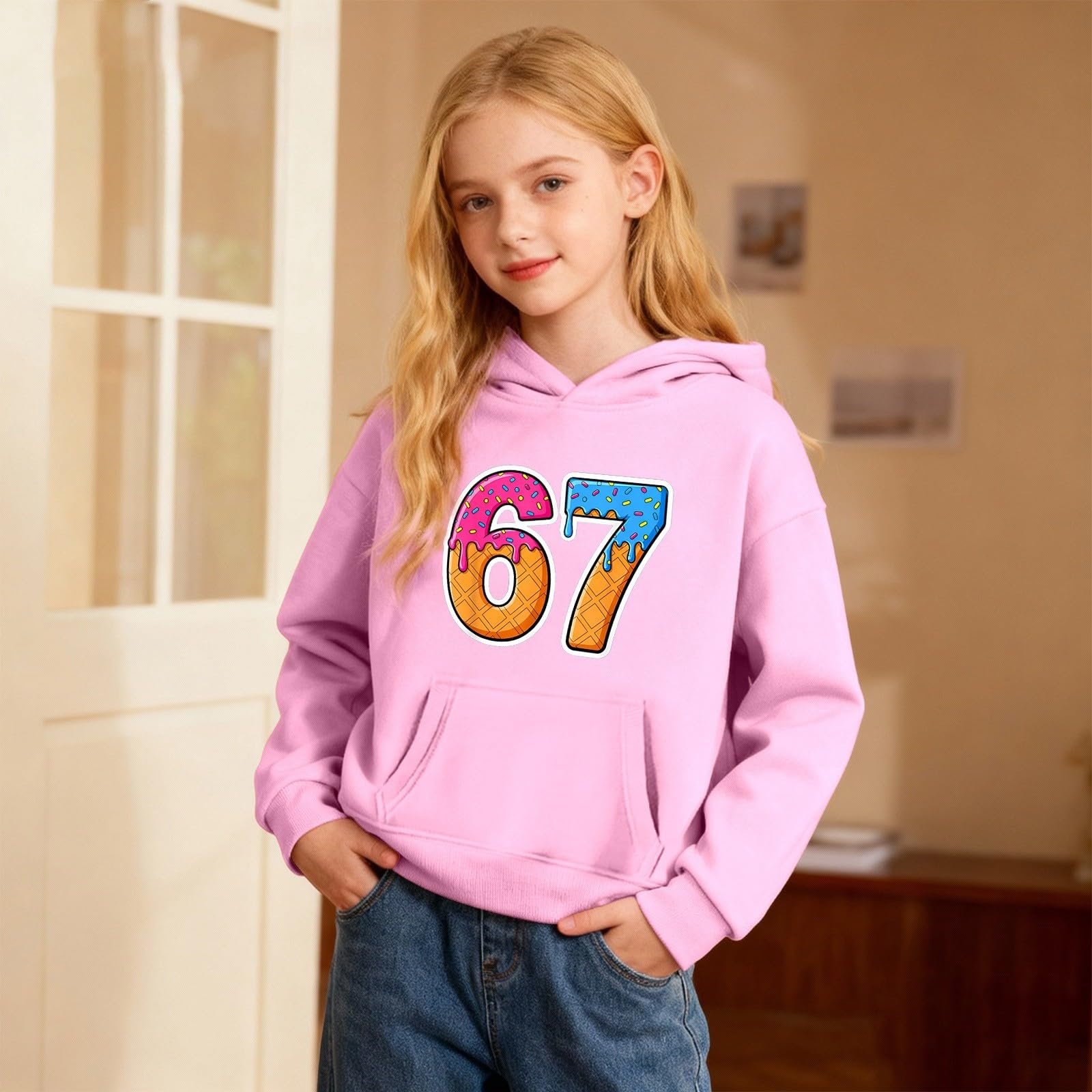 Джемпер 67 Prints Essentials для мальчиков, Толстовка, Мягкая теплая толстовка, Подростковый джемпер, Флисовая зимняя куртка, фото №3