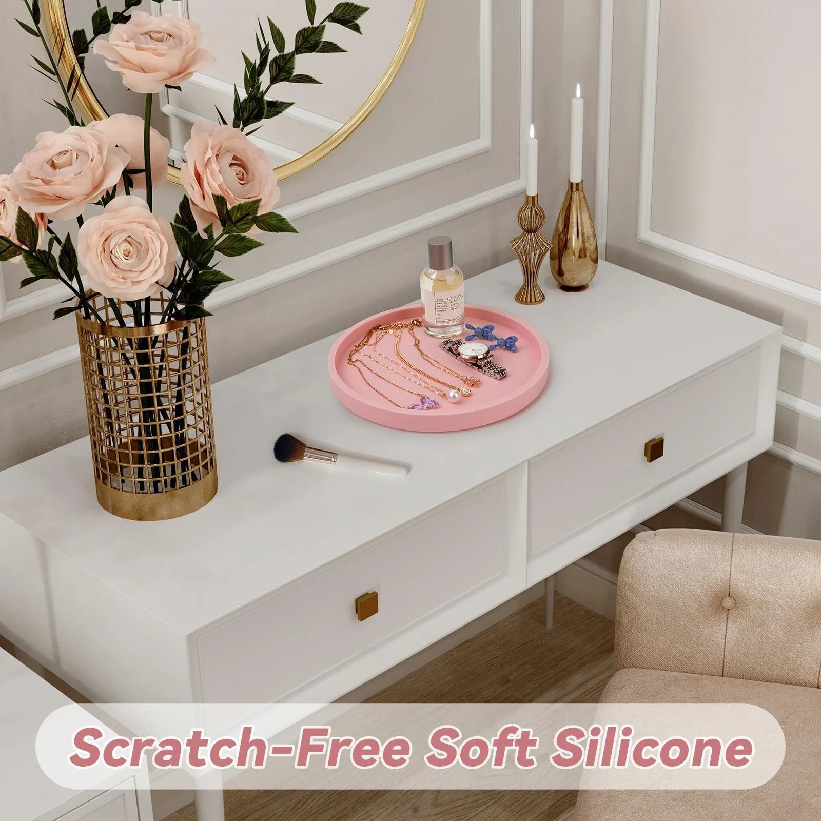 Декоративный поднос NiHome Силиконовый для ванной комнаты, кухни и гостиной., фото №5 Декоративный поднос NiHome Силиконовый для ванной комнаты, кухни и гостиной., фото №5