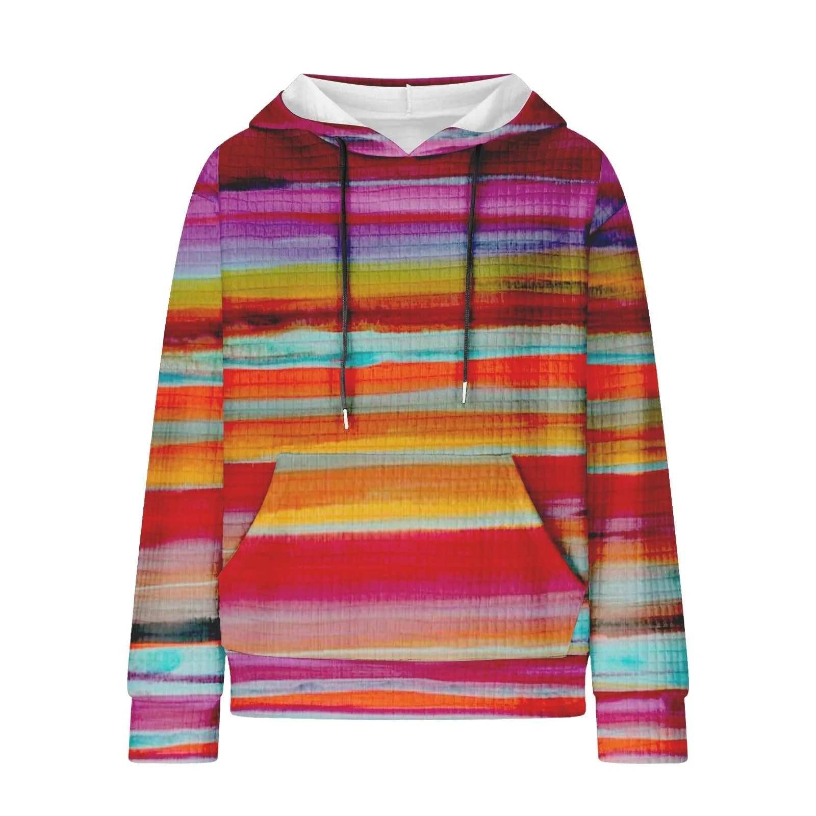 Женская Толстовка Generisch Классическая с принтом букв, длинными рукавами и карманом, фото №3