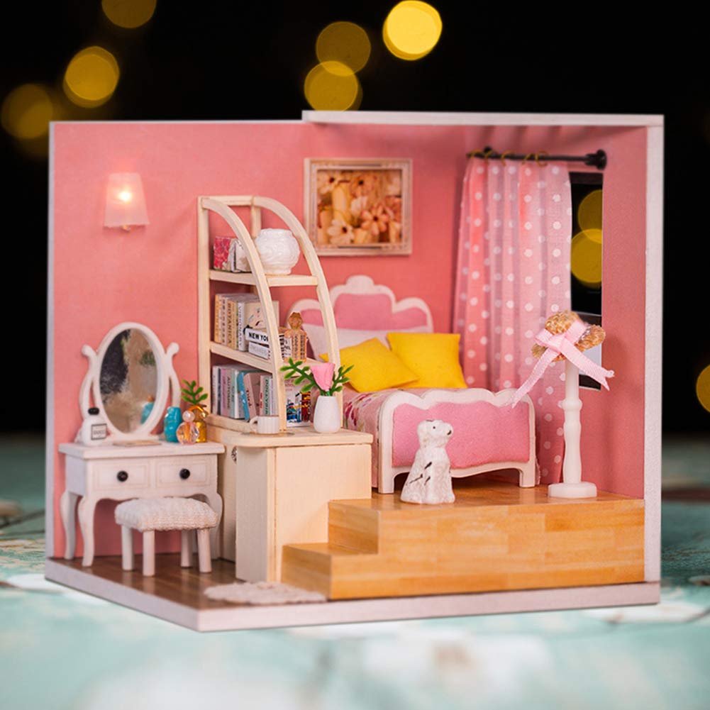 Ляльковий будиночок lyrlody Miniatures Kit з меблями та LED підсвіткою Happy Nest, фото №9