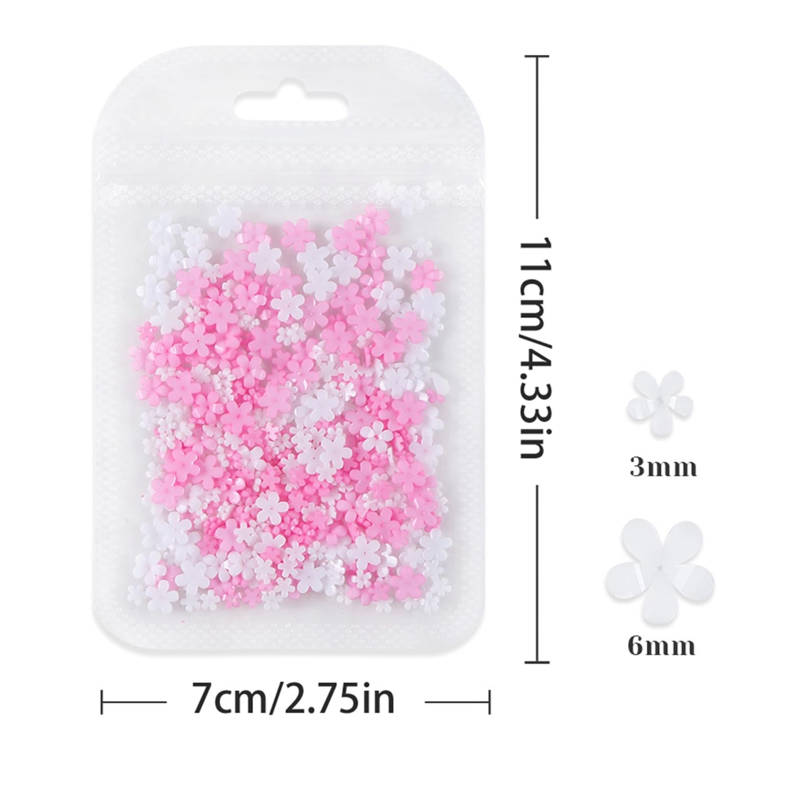 Квітка зі смоли 3D Квітка для нігтів Штучні стрази Квіткові аксесуари, фото №6