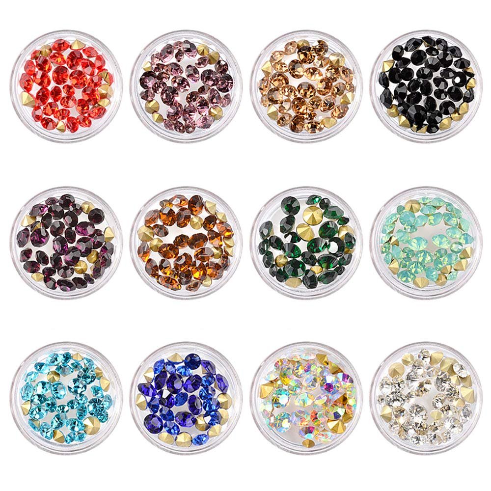 Набір для нігтів Блискітки Стрази 12 стилів для DIY прикраси, фото №1