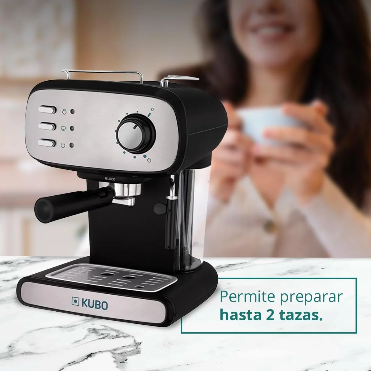 Кофеварка эспрессо kubo 15 Bar 1.2 L 850 W, фото №4
