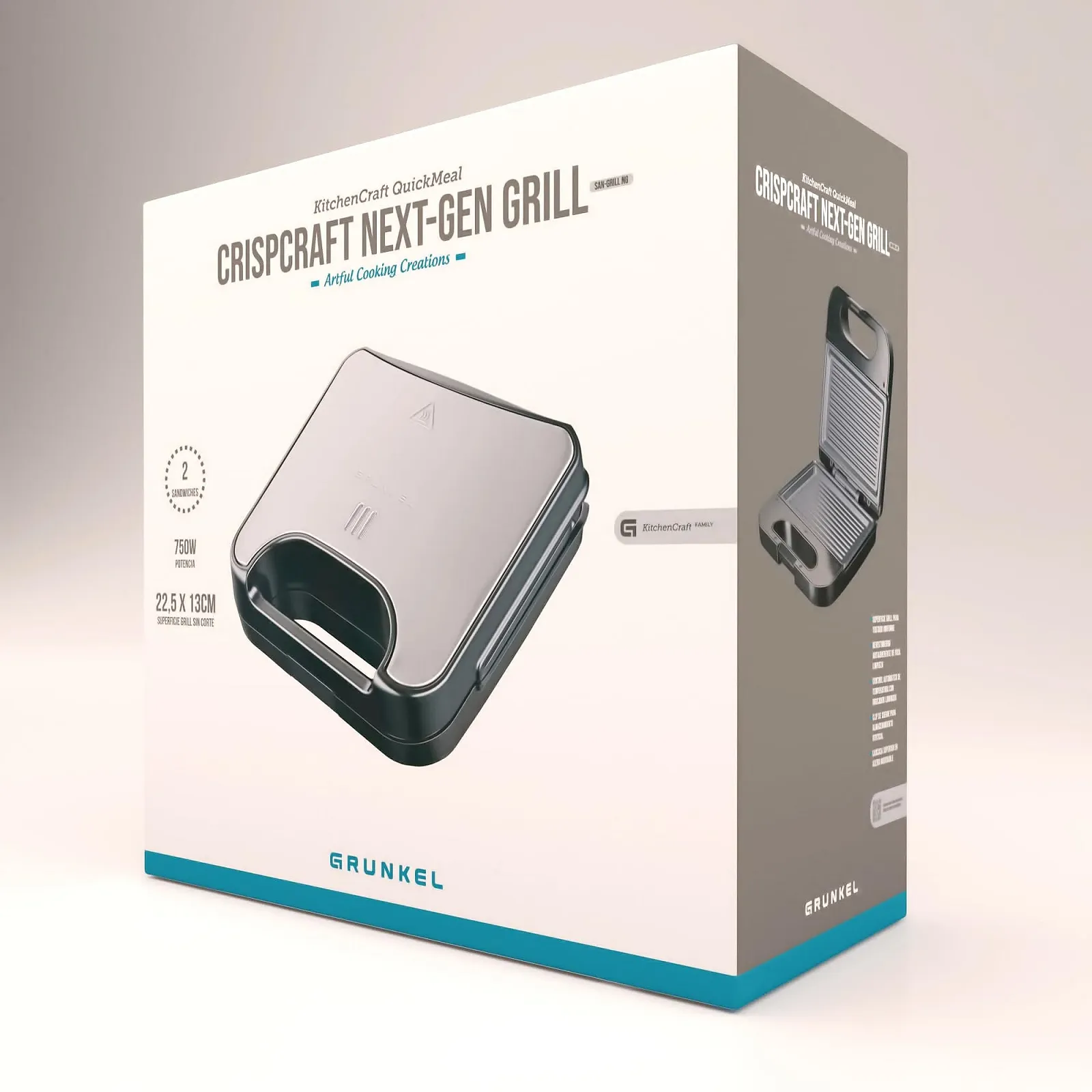 Сендвічниця Grunkel San-grill Ng Grill One Size Чорний, фото №8
