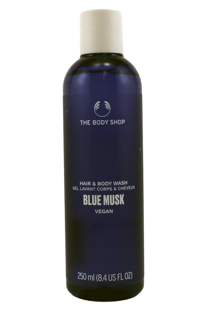 Гель для душу та шампунь The Body Shop Blue Musk 250 мл, фото №1