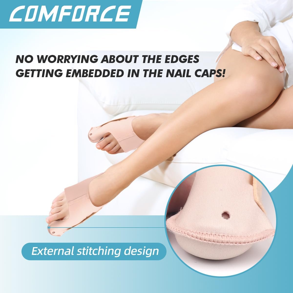 Коректор великого пальця стопи Hallux Valgus, 2 шт., Ультратонкий випрямляч, фото №3