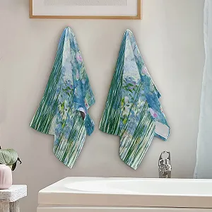 Набір рушників Monet Water Lily Willow Floral Pattern 14,2 x 28 дюймів 2 шт. synthetic.ua - Фото 1