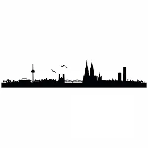 Наклейка на стену Skyline Cologne 005 M 100 см x 19 см 23 цвета - Фото 1