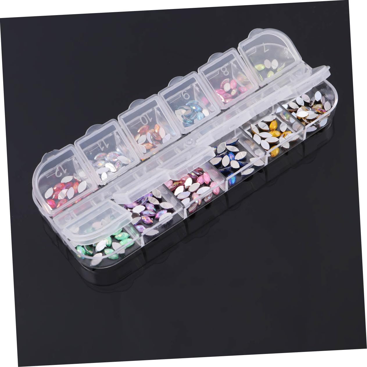 Набір стразів для нігтів FRCOLOR 12 кольорів, фото №9 Набір стразів для нігтів FRCOLOR 12 кольорів, фото №9