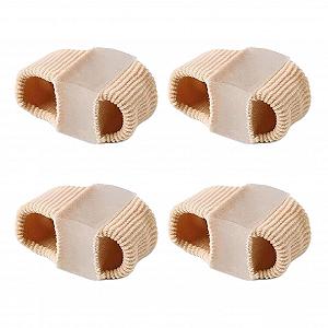 Роздільник для пальців Valgus, для запалених кісточок великого пальця, протиковзкий, подвійне кільце, перекриваючі пальці, Hallux valgus, пристрій для полегшення болю, комфортний біль у ногах, 4 шт., S - Фото 1