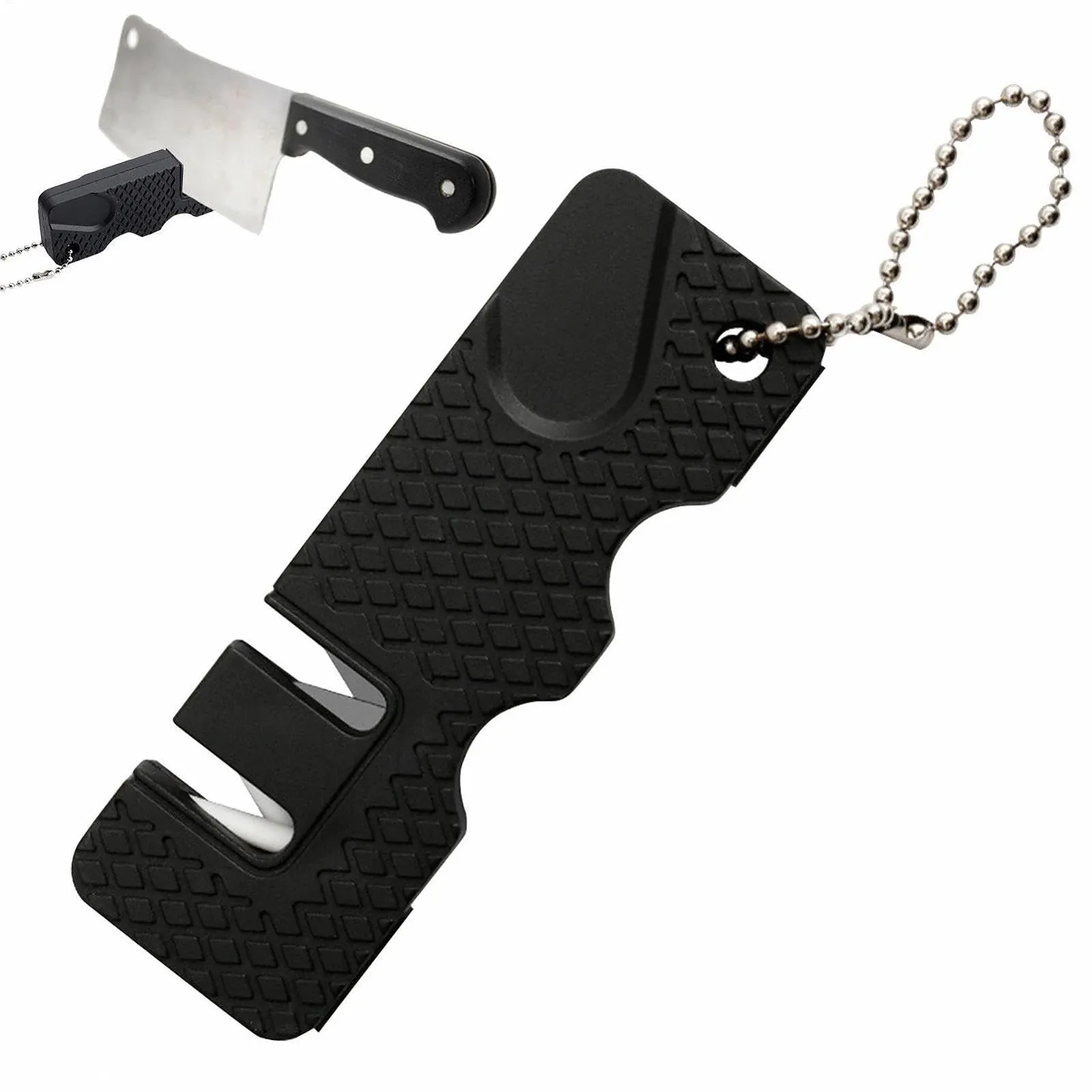 Ручная точилка для ножей карманная с цепочкой, фото №9