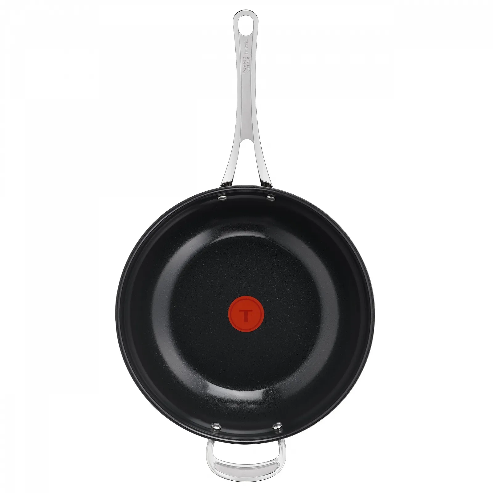 Сковорідка-Wok Tefal Jamie Oliver by Classic Cook H8819355 30 см з протектором для пательні Антипригарна керамічна поверхня Thermal Signal для всіх типів плит Нержавіюча сталь, фото №2