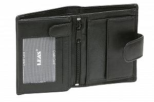 Кошелек LEAS ORIGINAL Мужской/Женский, вертикальный, натуральная кожа, черный, Standard-Collection synthetic.ua - Фото 1