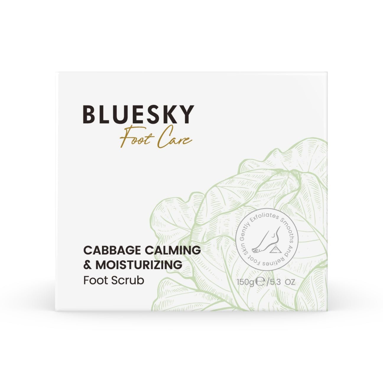 Скраб-пилинг для ног BLUESKY Cabbage Foot Care с капустой и ромашкой 100 г, фото №1 Скраб-пилинг для ног BLUESKY Cabbage Foot Care с капустой и ромашкой 100 г, фото №1
