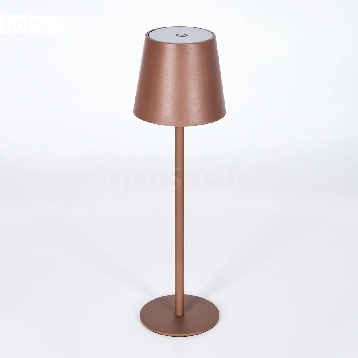 Настільна лампа HOFSTEIN Longchamps LED димована метал/пластик USB-C акумулятор 4 Ват 300 Люмен 3000 Кельвін коричневий/білий, фото №9